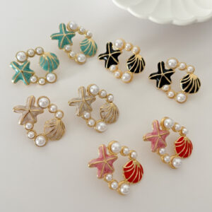 Aretes Estrella de Mar Coloridos
