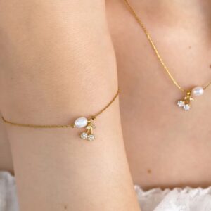 Collar y Pulsera de Cereza